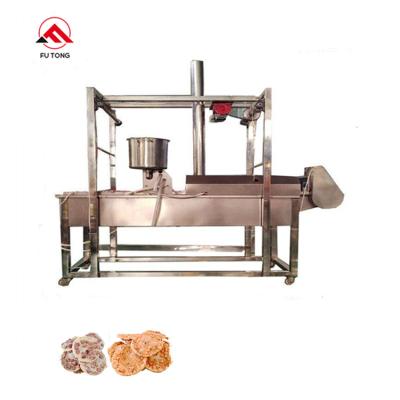 China food & Rempeyek Factory Automatic Beverage Grinding Frying Machine Mesin Peyek Kacang Renyah for sale