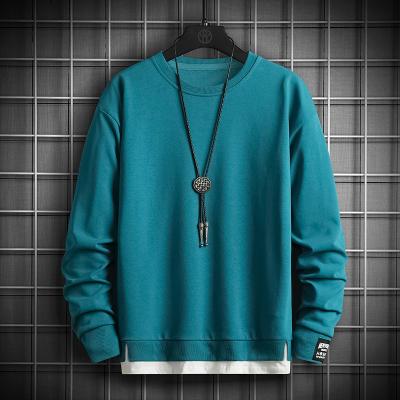 China 2021 Fashion Men Casual Long Sleeve Sweatshirts Boy Blouse Tracksuits Sweatshirts Anti Shrink Solid Hoodies Plus Size Street Wear OEM for sale