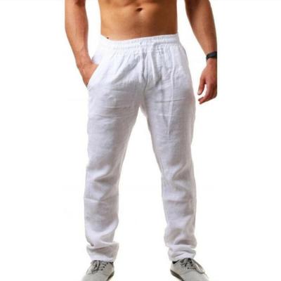 China 2021 New Men's Breathable Cotton Canvas Pants Male Autumn New Breathable Solid Color Pants Canvas Fitness Streetwear S-3XL for sale