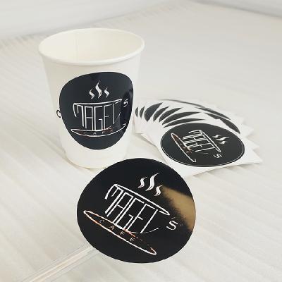 China Custom Roll Product Printing Vinyl Die Cut Foil Logo Label Stickers Customized Lip Gloss Business Round Waterproof Sticker for sale