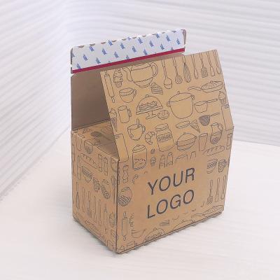 China Recycled Materials Paper Mini Design Logo Blue Hard Paper Mobile Phone Earphone Electronics Speakers Cardboard High Quality Ad Box for sale