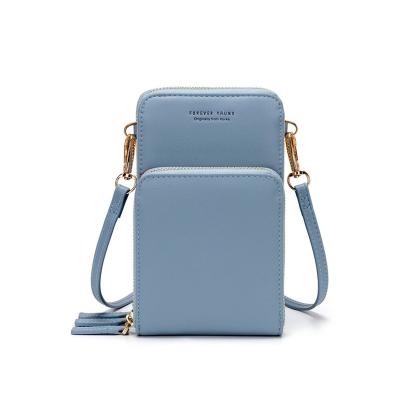 China Luxury High Quality Multi-Function Touchable Ladies Purse Mini Crossbody Shoulder Bags Women Mobile Phone Pocket News Small Bag Exchange Market for sale