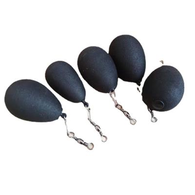 China EVA Hot Selling Tungsten Flipper Weights Black Bullet Shape Fishing Float Fishing Sinkers Float for sale