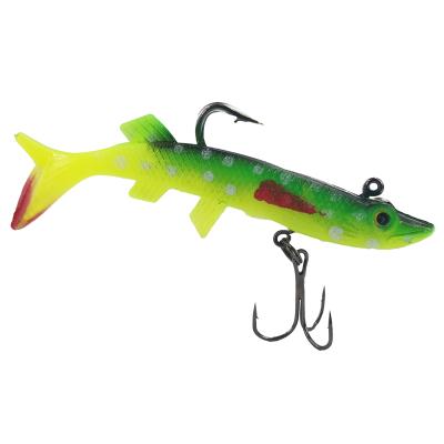 China Wholesale Plastic Or Custom Made PVC Freshwater Fishing Tackle Soft Lures Inside Lead Hook Soft Bait for sale