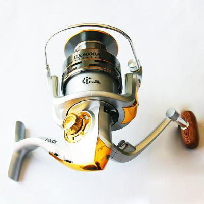 China High Quality Cup Sea Saltwater Flying Baitcasting Metal Fishing Line Reels Carp Fishing Spinning Reel for sale