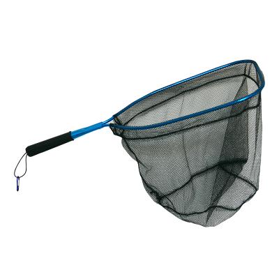 China Monofilament Fishing Tackle Aluminum Alloy Polyester Mini Landing Net Portable Fishing Nets Outdoor for sale