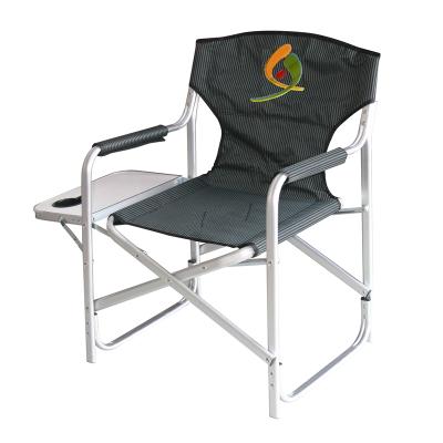 China Modern Portable Folding Camping Chair With Table Oxford Cloth Seat For Outdoor Picnic BBQ Beach Fishing Chair for sale