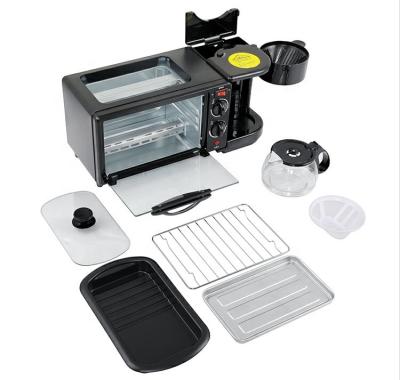 China Outdoor 3 in 1 Home Breakfast Maker With Oven Bread And Coffee Machine for sale