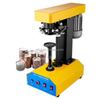 China Electric Soda Beer Food Semi-automatic Ring Tin Can Foil Seamer Sealing Capping Machine for sale