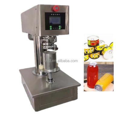 China Non-rotating Automatic Food Can PET Plastic Metal Metal Tin Beer Can Seamer Easy Open Lid Cover Sealing Machine for sale