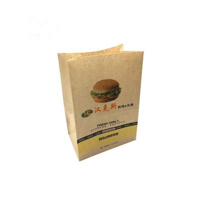 China Recycled Takeaway Carry Clear Fast Food Toast Bread Shopping Wrapping Paper Stand Up Zipper Bag With Open Clear Window for sale