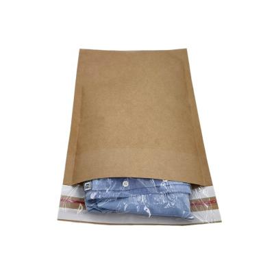 China Tear-proof& custom biodegradable waterproof kraft paper mailer bag cheap expandable shipping bags envelope for clothing for sale