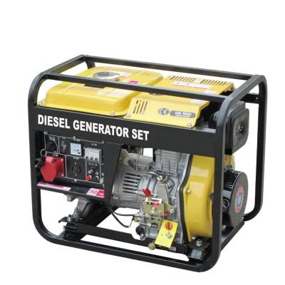 China Popular Generador For Chile Market 3KW 4KW 5KW Diesel Generator Consumption Diesel Machine For Home 15L Fuel Tank for sale