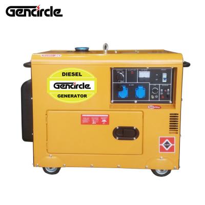 China Home use 1phase 3kva 4kva 5kva diesel engine generator price 15L soundproof fuel tank for sale