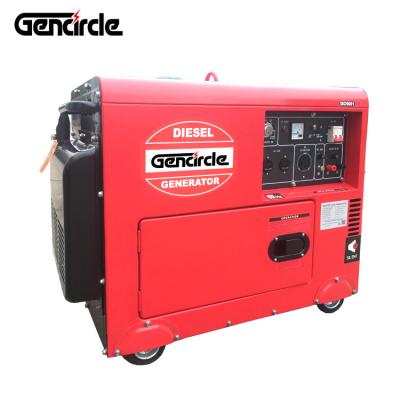 China House Use 5.5kva 5.5kw Soundproof Generator 1phase 240V 50hz Price 15L Diesel Fuel Tank for sale