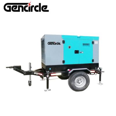 China Trailer Mounted 15 KVA 3 Phase Diesel Mobile Generator 10kva 20kva Generator 8 -10 Hours Keep Running for sale