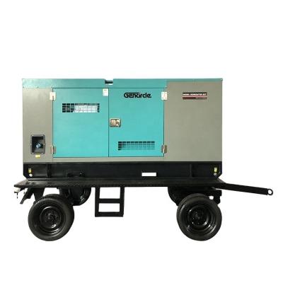 China New Design Portable Generator 15kw 20kw Trailer Type Super Silent Diesel Generator With Low Price GF-21 for sale