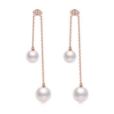 China CLASSIC Elegant Natural Color South Sea Pearls And Diamonds Jewelry Set Natural Gold Earrings And Pendant With 18k Gold Design for sale