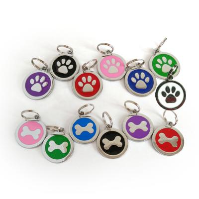 China Custom ISO11784/785 134.2Khz EM4305 FDX-B Dog ID Tag Pet Metal ID Collar Animal Tag for sale