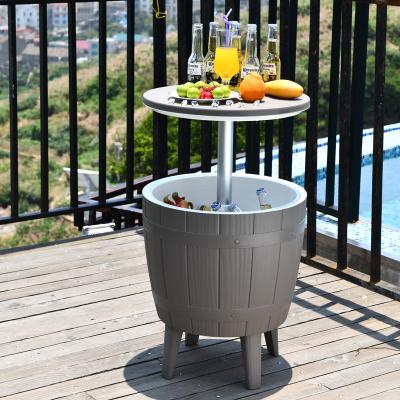 China Modern outdoor entertainment polypropylene garden bar cocktail table for garden for sale