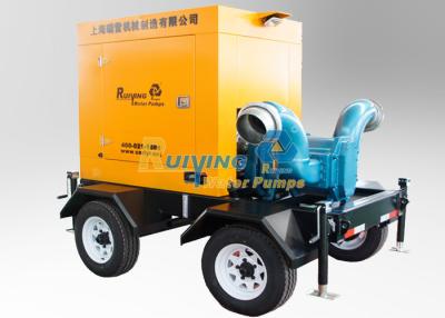 China 150M3/h Flow 78m lift Mobile Water Pump used for wild mining , heavy duty water pumps for sale