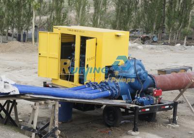 Chine Pompes à eau à moteur diesel de l'ascenseur 15m de 8 pouces, pompe à eau de la remorque 480m3/h à vendre