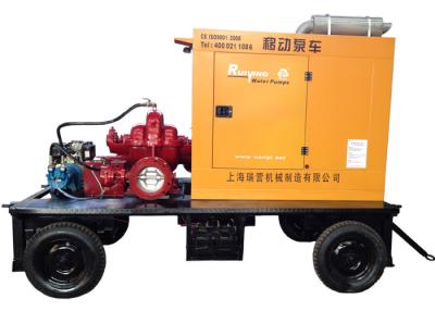 China Poder 90kw 600m3 del motor/bomba de agua móvil del motor diesel del flujo de h con la bomba de sola etapa en venta