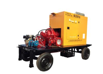 China Fire Fighting High Pressure Water Pump Diesel 160m3 / H Flow Mobile Type for sale