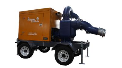 China CE Trailer Type Diesel Centrifugal Water Pump With Weather Proof Enclosure for sale