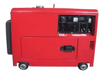 China 6 Kva Single phase Air Cooled Generator Set With LCD Control Panel Mobile Type for sale