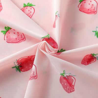 China Stretch OEM 110gsm Custom Color Printed Stretch Fabric Plain Knitted Spandex 85% Nylon 160cm 15% UV Protection For Sunscreen Clothing for sale