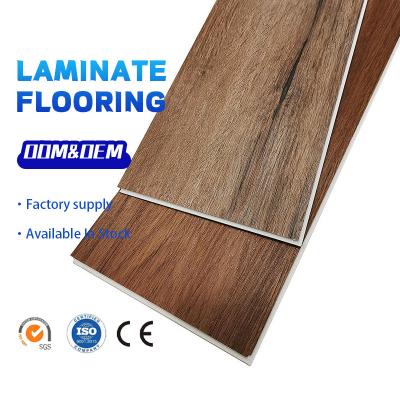 China Waterproof Wear Resistant Anti-Slip V Groove HDF AC4 Imported Paper Vinyl Engineered Wood Wood MDF Laminated Laminate Flooring For Home Decoration for sale