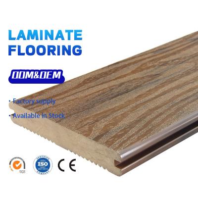 China Good Quality Walnut Timber HDF Timber MDF Waterproof Wear Resistant Glossy Home Embossed Laminate Flooring for sale