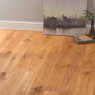 China Solid Wood Unilin Compound Waterproof Wear Resistant Anti-Slip Toothed Surface Oak 6.3mm 8mm Thickness Click Wood Color Plank Laminate Flooring for sale