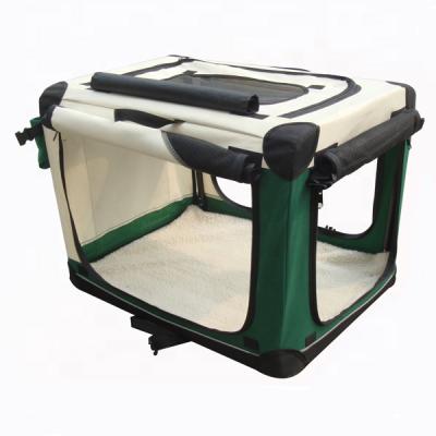 China Sustainable Pet Soft Crates With Mat And Carrying Bag for sale