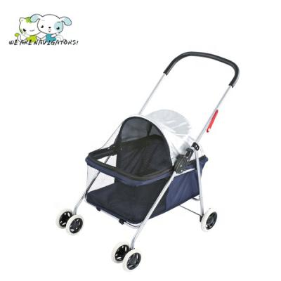 China Sustainable 4 Wheel Lite Pet Walker Travel Cart for sale