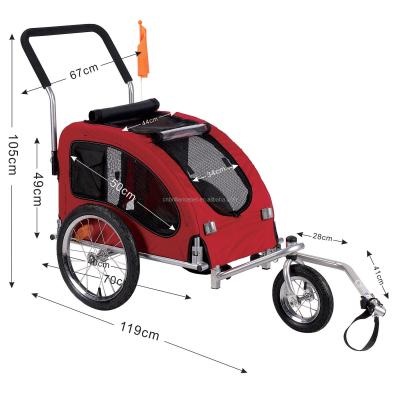 China Sustainable dog bicycle trailer for sale