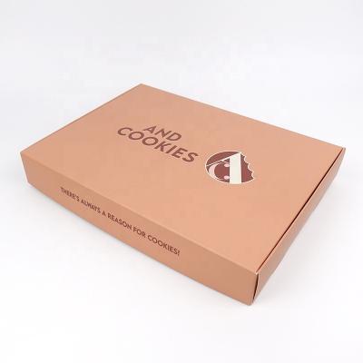 China Custom Food Grade Donuts Paper Packaging Recycled Cookie Dessert Materials Bakery Box for sale