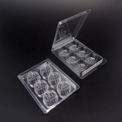 China Recycled Plastic Clear Blister Materials Halloween Chocolate Tray Candy Gift Packaging Clamshell for sale