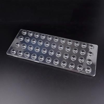 China Recycled Plastic Materials Custom Chocolate Candy Blister Clamshell Tray Packaging for sale