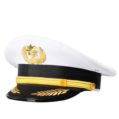 China High Quality Customized Driver COMMON Air Force Hat Captain Cap Military Hat Sailing Hat Costume for sale