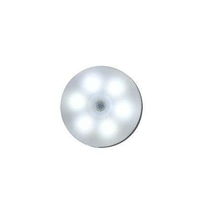 China Modern Rhyme Rechargeable Round Led Wireless Smart Cabinet Light Motion Sensor Light For Cabinet Bar Bookcase Lavatory Cabinet Lighting for sale