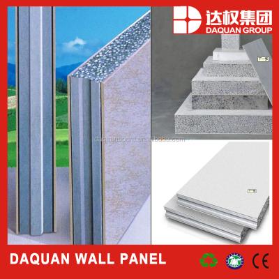 China Lightweight Nonmetal EPS Cement Sandwich Panel For Partition Wall For Prefab House for sale