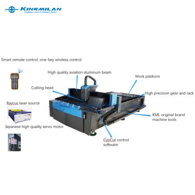 China Chinese factory 3015 water cooled fiber laser cutting machine for iron for sale