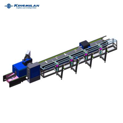 China Automated stainless steel loading strapping/pipe/metal tube laser cutting machine for sale