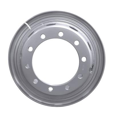 China 8.5-20 steel wheel hub, heavy duty steel ring wheel hub, close edge baking paint. for sale