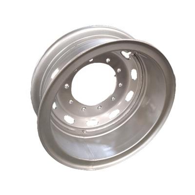 China Chinese Wholesale 8.5-24 Pipe Shaped Steel Wheel Dump Truck Wheel Rims Spare Parts for sale