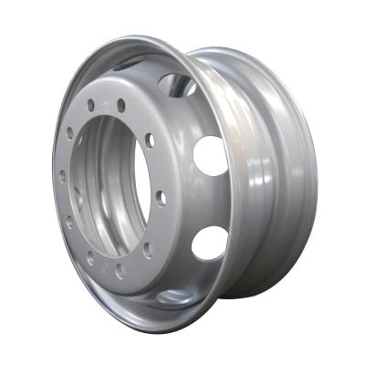 China High quality 22.5*8.25 steel tubeless steel wheel hub for truck and bus trailer for sale