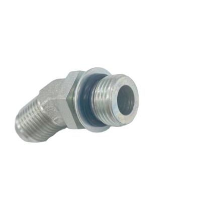 China Factory Wholesale Carbon Steel Joint 45 Degree Elbow Piping Thread Hydraulic Transition Fittings for sale