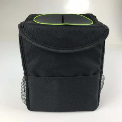 China Amazone Waterproof Headrest Polyester Back Seat Car Garbage Bag Hot Selling Hanging Trash Can With Lid for sale